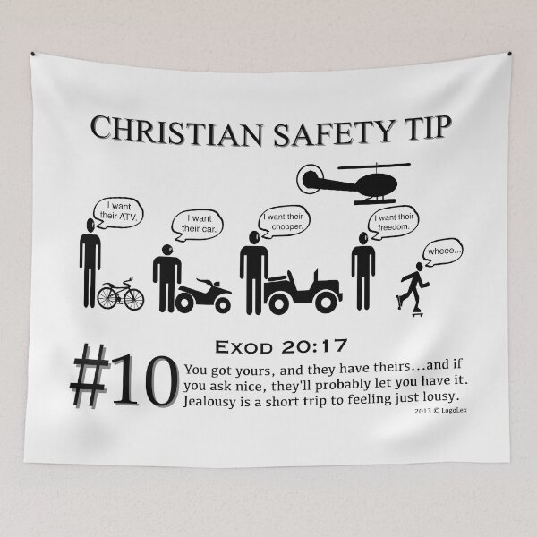 Item preview, Christian Safety Tip #10 : Exod 20:17 designed and sold by LoGoss-Official.