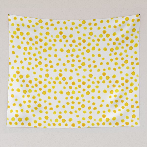 Item preview, Dots in cadmium yellow watercolor designed and sold by AbbyLedGar.