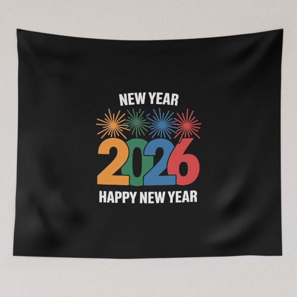 Item preview, Happy New Year 2026 – Festive Apparel & Gifts designed and sold by MAZDZINE.