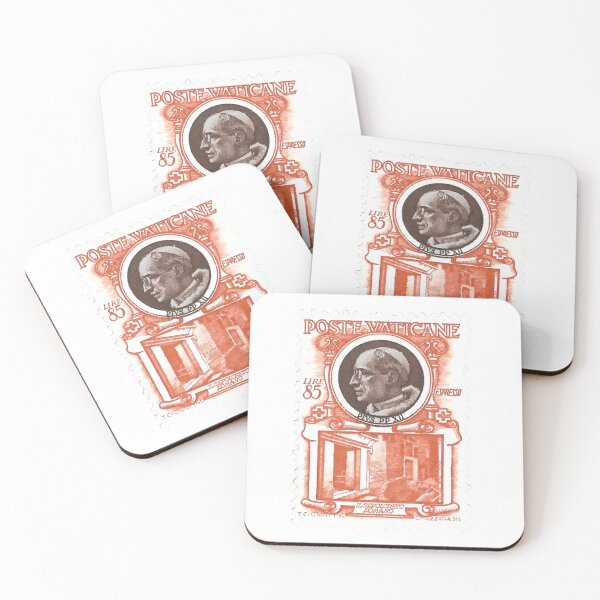 Item preview, Vatican Poste Vaticane Orange Vintage Postage Stamp designed and sold by red-amber65.