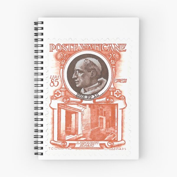 Item preview, Vatican Poste Vaticane Orange Vintage Postage Stamp designed and sold by red-amber65.