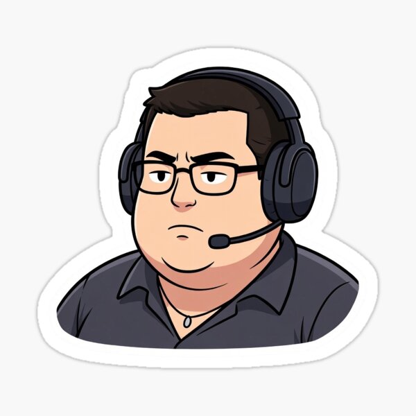 Item preview, Badass Gamer Sticker designed and sold by StickersPort.