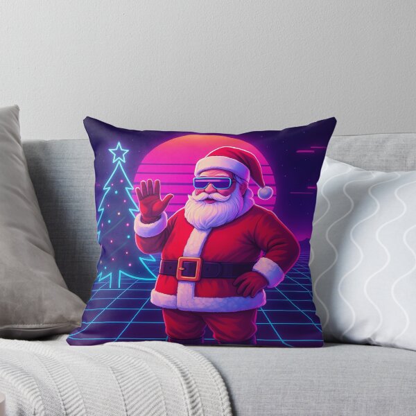 Item preview, Synthwave Santa Claus Retro Christmas Neon Aesthetic designed and sold by Designnari.