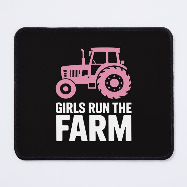 Item preview, Girls Run The Farm Pink Farm Tractor Girl Women designed and sold by Minoloinan.