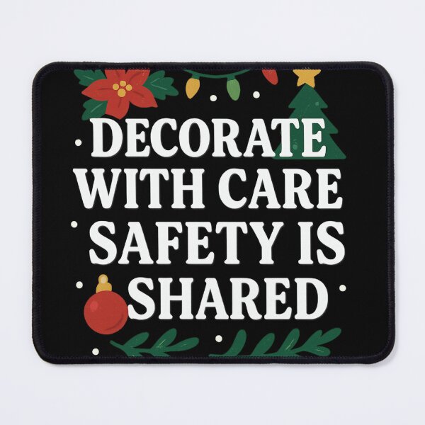 Item preview, Christmas Safety Starts With You – Decorate With Care Artwork designed and sold by Badegi Tradings.