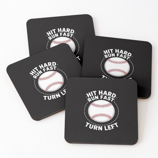 Item preview, Hit Hard Run Fast Turn Left Baseball Player designed and sold by Minoloinan.