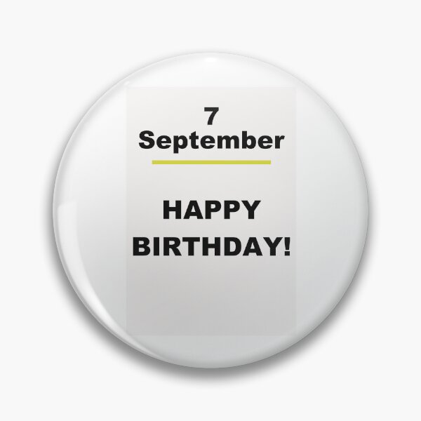 Item preview, Minimalist Happy Birthday Design — September 7 designed and sold by ariksworld.