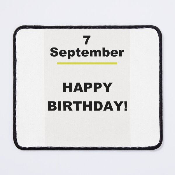 Item preview, Minimalist Happy Birthday Design — September 7 designed and sold by ariksworld.