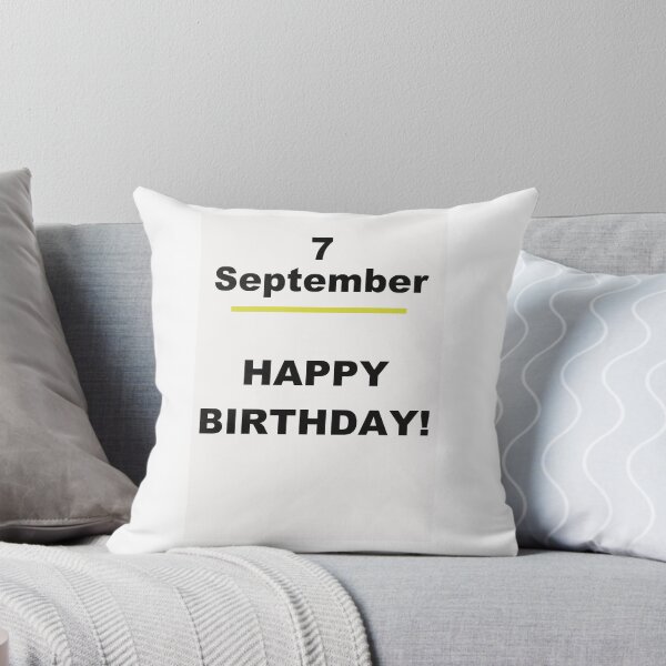 Item preview, Minimalist Happy Birthday Design — September 7 designed and sold by ariksworld.