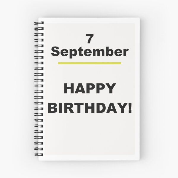 Item preview, Minimalist Happy Birthday Design — September 7 designed and sold by ariksworld.