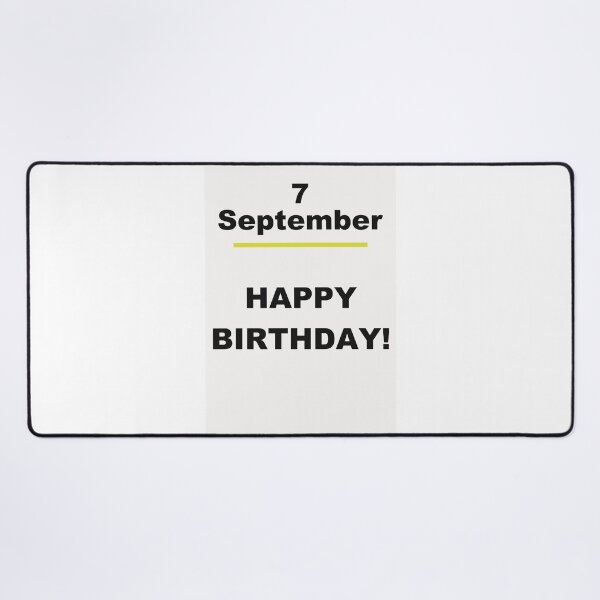 Item preview, Minimalist Happy Birthday Design — September 7 designed and sold by ariksworld.