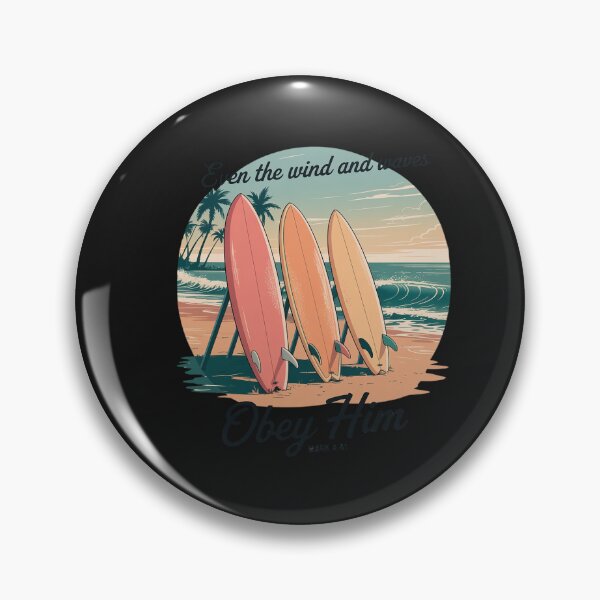 Item preview, Even The Wind And Waves Obey Him Christian Surfing Ocean designed and sold by VladimiaPutin.