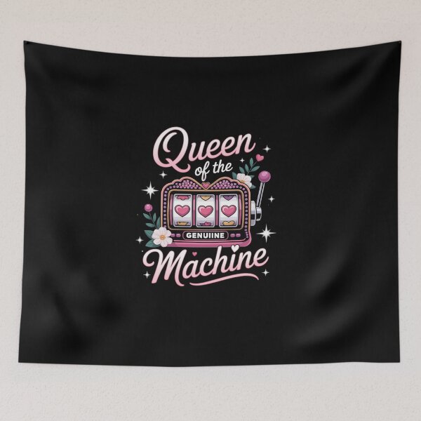 Item preview, Queen Of The Machine Funny Slot Machine Gambling  designed and sold by namibambam.