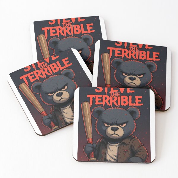 Item preview, Steve the Terrible – Angry Bear With Bat designed and sold by the-dovlat.