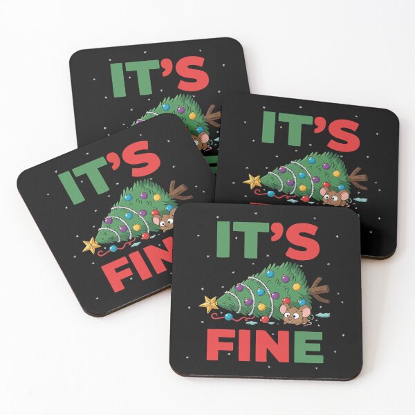 Item preview, It’s Fine Funny Christmas Tree Disaster designed and sold by graphicnew.