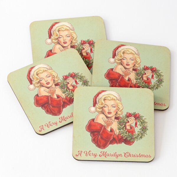 Item preview, A Very Marilyn Christmas - Vintage Pin-Up Holiday Art designed and sold by Hen-C-Art.