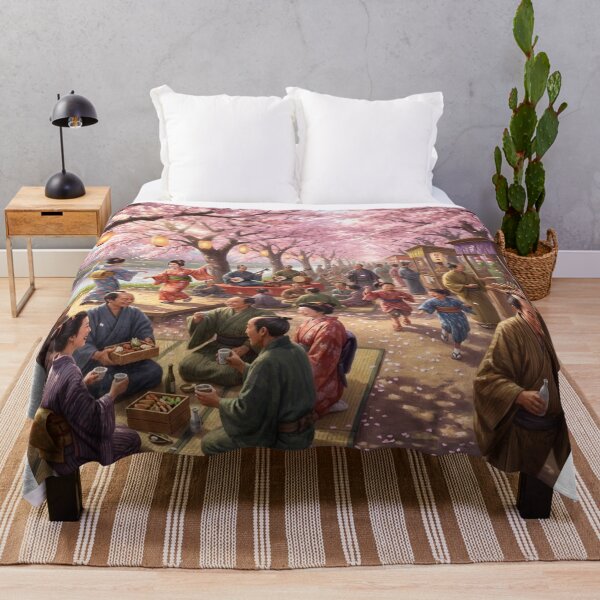 Item preview, Edo Spring Festival – Cherry Blossom Street Market Art designed and sold by Mori-no-Akari.
