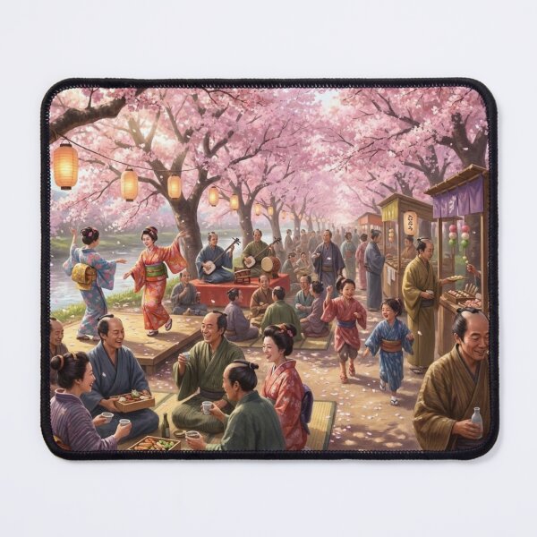 Item preview, Edo Spring Festival – Cherry Blossom Street Market Art designed and sold by Mori-no-Akari.