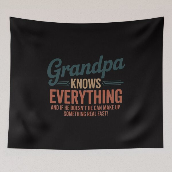 Item preview, grandpa knows everything for father's day designed and sold by Minoloinan.
