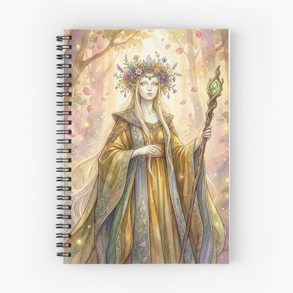 Item preview, Regal Fae creature of folklore watercolor artwork illustration designed and sold by Vintage Designs +.