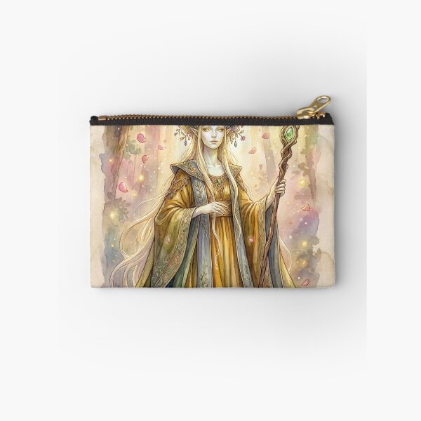 Item preview, Regal Fae creature of folklore watercolor artwork illustration designed and sold by Vintage Designs +.