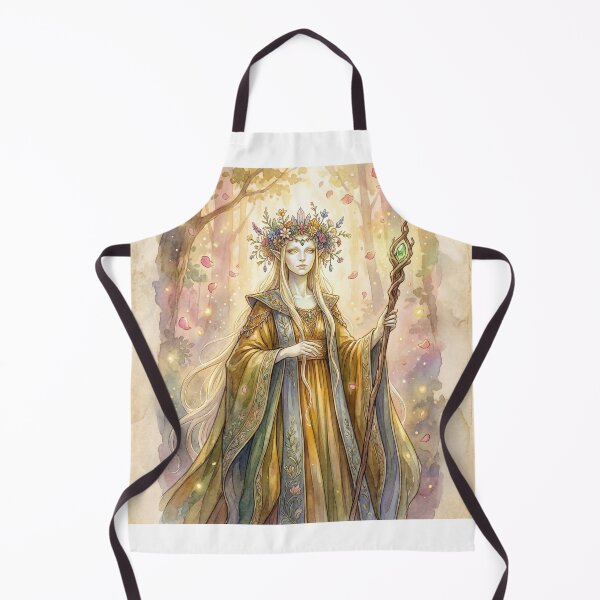 Item preview, Regal Fae creature of folklore watercolor artwork illustration designed and sold by Vintage Designs +.