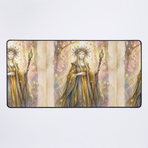 Item preview, Regal Fae creature of folklore watercolor artwork illustration designed and sold by Vintage Designs +.
