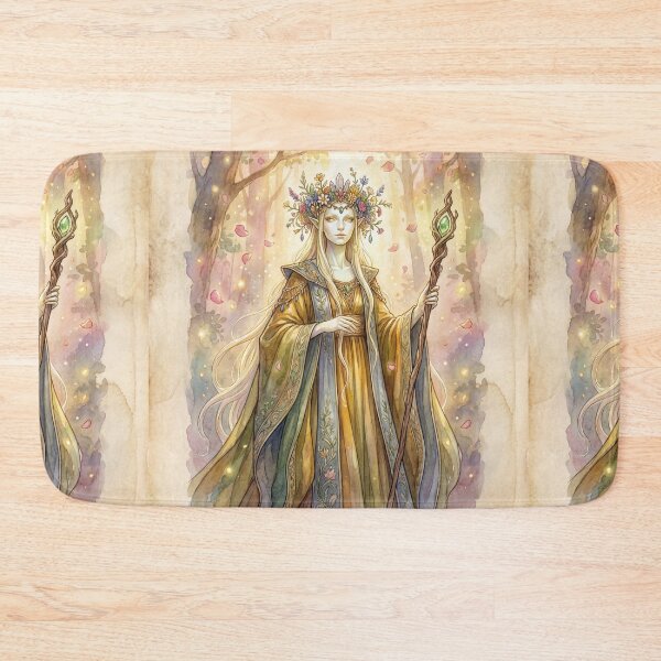 Item preview, Regal Fae creature of folklore watercolor artwork illustration designed and sold by Vintage Designs +.