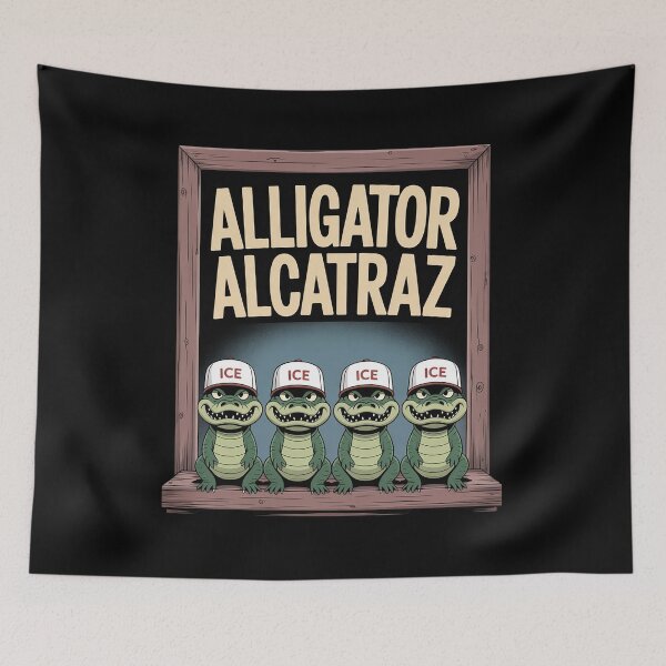 Item preview, Funny Meme Florida Alligator Alcatraz Ice Trump 2025  designed and sold by KotexTemu.