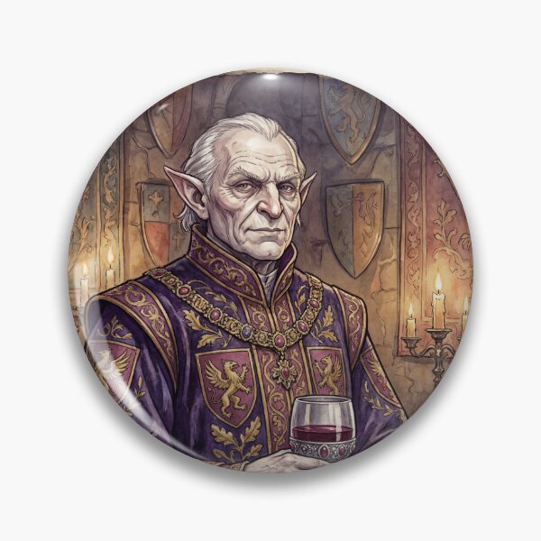 Item preview, Noble Hobgoblin creature of folklore watercolor artwork illustration designed and sold by Vintage Designs +.