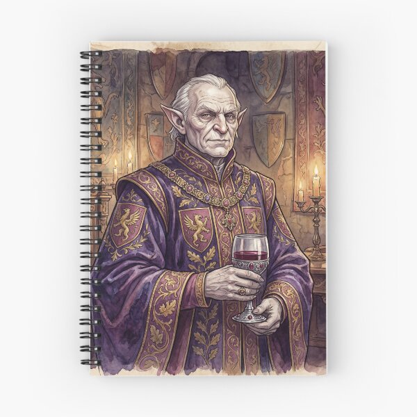 Item preview, Noble Hobgoblin creature of folklore watercolor artwork illustration designed and sold by Vintage Designs +.