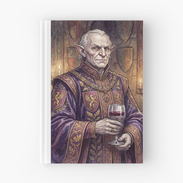 Item preview, Noble Hobgoblin creature of folklore watercolor artwork illustration designed and sold by Vintage Designs +.