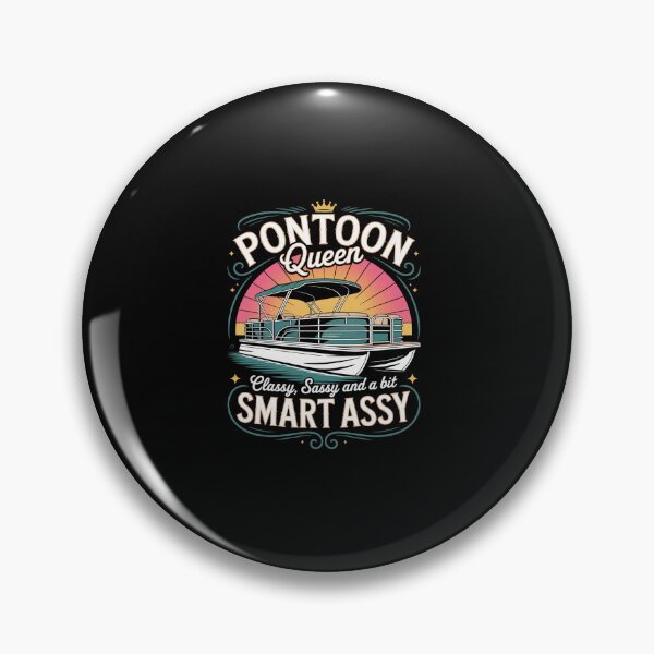Item preview, Pontoon Queen Women Pontoon Boat Captain Boating  designed and sold by FortuneFull.