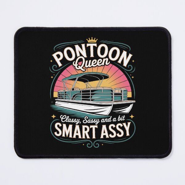 Item preview, Pontoon Queen Women Pontoon Boat Captain Boating designed and sold by FortuneFull.
