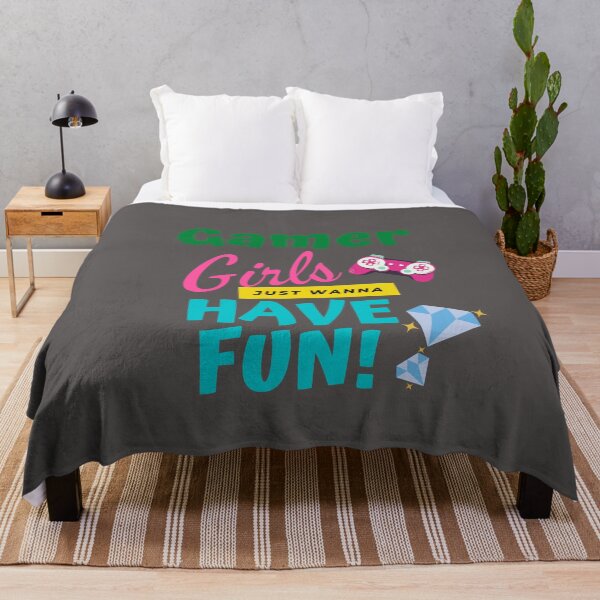 Item preview, Gamer Girls Just Wanna Have Fun – Funny Gaming Quote T-Shirt / Gamer Tee designed and sold by DCStriker2021.