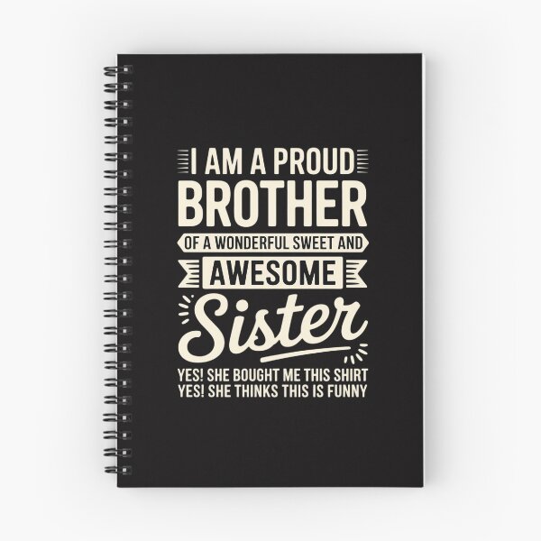 Item preview, I'm a Proud Brother Of A Wonderful Sweet Awesome Sister Cute designed and sold by Minoloinan.