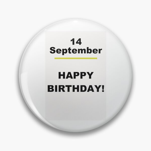 Item preview, Minimalist Happy Birthday Design — September 14 designed and sold by ariksworld.