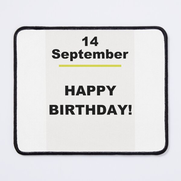 Item preview, Minimalist Happy Birthday Design — September 14 designed and sold by ariksworld.