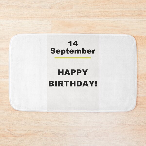 Item preview, Minimalist Happy Birthday Design — September 14 designed and sold by ariksworld.