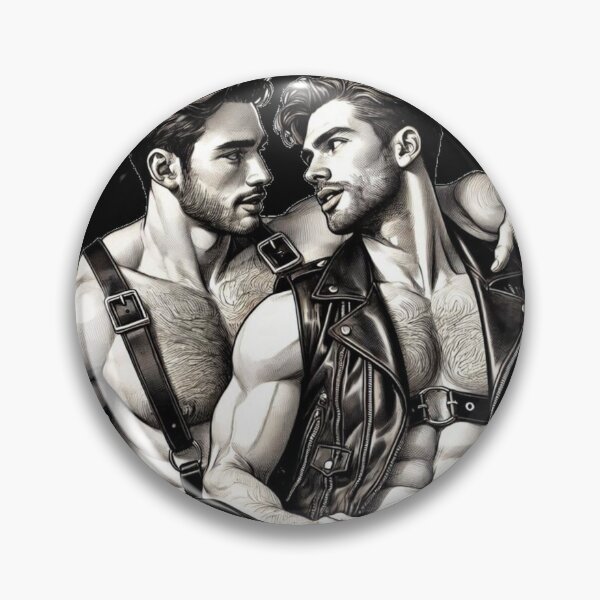 Item preview, Gay Leather Bar Pride "Jack & Joe" San Francisco Pride Graphic Design designed and sold by ItsAKinkThing.