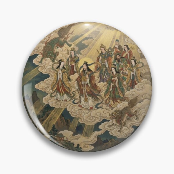 Item preview, Heavenly Descent of the Immortals – Japanese Mythology Mountain Art designed and sold by Mori-no-Akari.