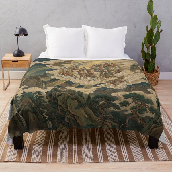 Item preview, Heavenly Descent of the Immortals – Japanese Mythology Mountain Art designed and sold by Mori-no-Akari.