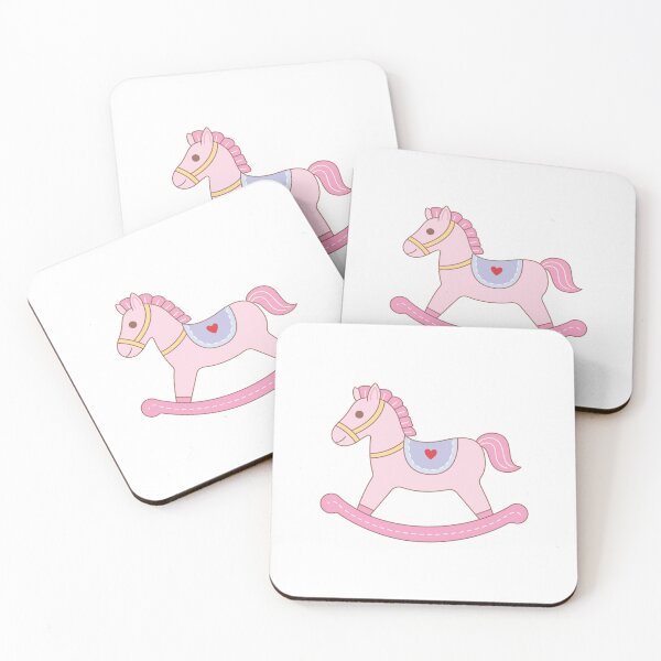Item preview, Sweet Pastel Pink Rocking Horse designed and sold by Mutzauber.
