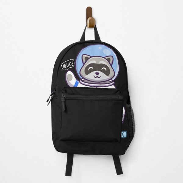 Item preview, Cute Astro Raccoon – Kawaii Space Raccoon Cartoon Saying Hello designed and sold by ConfuseLab Alt.