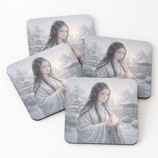 Item preview, Winter Soul of Light – Snow Maiden with Gentle Glow designed and sold by Mori-no-Akari.