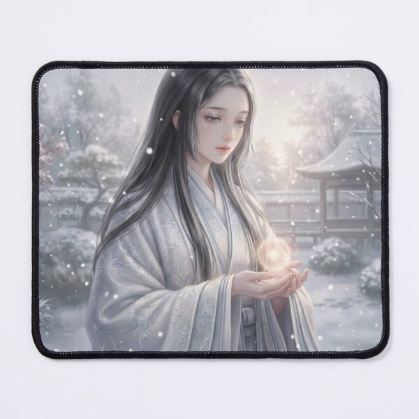 Item preview, Winter Soul of Light – Snow Maiden with Gentle Glow designed and sold by Mori-no-Akari.