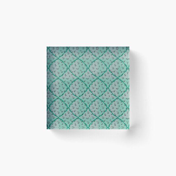 Item preview, Mint Green Geometric Swirl Pattern designed and sold by thanratdesign.