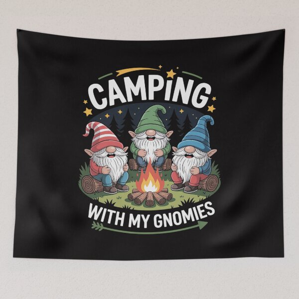Item preview, Camping with my Gnomies Gnome Camp designed and sold by Minoloinan.