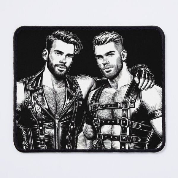 Item preview, Gay Leather Bar Pride "Sean & Hank" San Francisco Pride Graphic Design designed and sold by ItsAKinkThing.