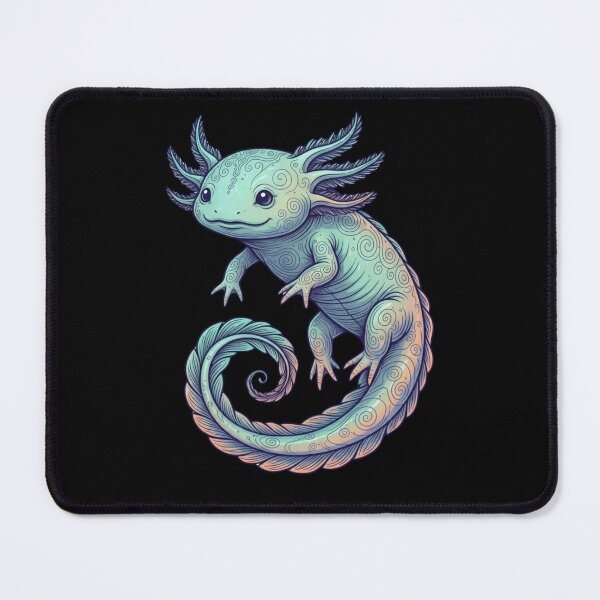 Item preview, Spiral-Tailed Cloud Axolotl: Floating Spirit designed and sold by SebastianSpace.